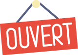 Panneau ouvert